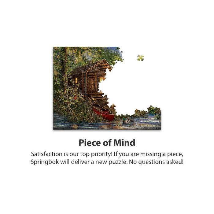 Cozy Cabin Life 500 Piece Jigsaw Puzzle Springbok - for just $17.99! 