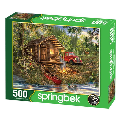 Cozy Cabin Life 500 Piece Jigsaw Puzzle Springbok - for just $17.99! 