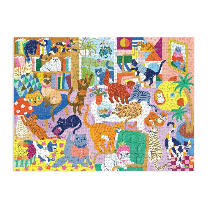 Cozy Cat Club 1000 Piece Jigsaw Puzzle Mudpuppy - for just $19.99! 