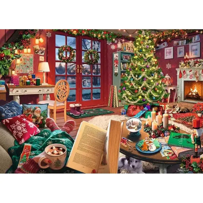 Cozy Christmas Retreat 500 Large Piece Jigsaw Puzzle Ravensburger - for just $24.99! 