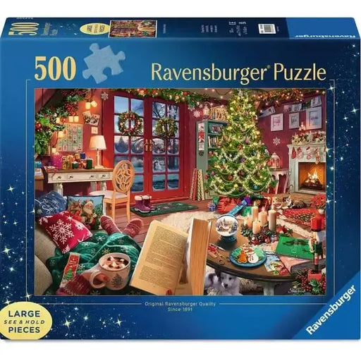 Cozy Christmas Retreat 500 Large Piece Jigsaw Puzzle Ravensburger - for just $24.99! 