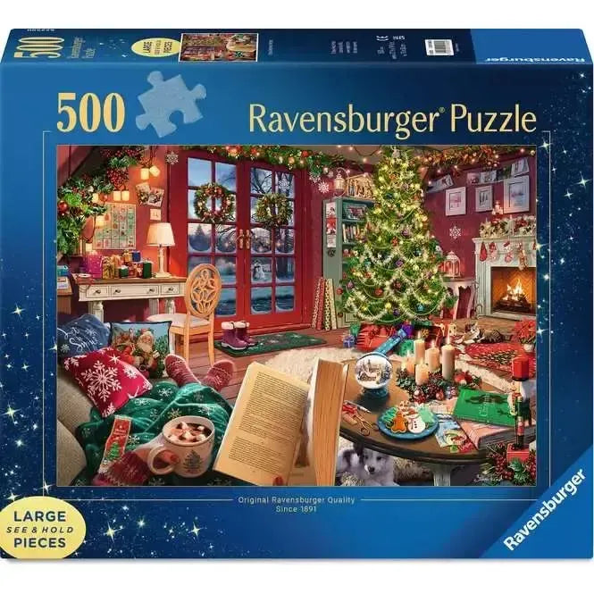 Cozy Christmas Retreat 500 Large Piece Jigsaw Puzzle Ravensburger - for just $24.99! 