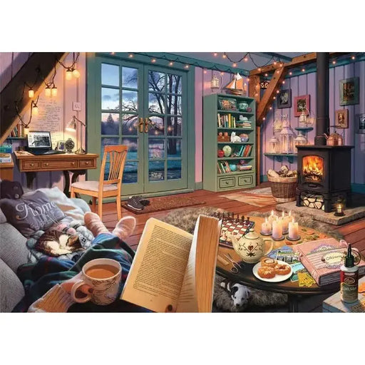 Cozy Retreat 500 Large Piece Jigsaw Puzzle Ravensburger - for just $24.99! 