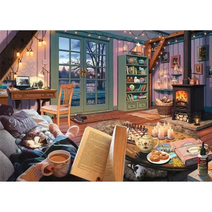 Cozy Retreat 500 Large Piece Jigsaw Puzzle Ravensburger - for just $24.99! 