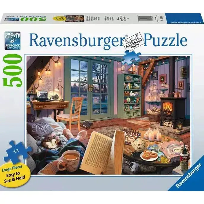 Cozy Retreat 500 Large Piece Jigsaw Puzzle Ravensburger - for just $24.99! 