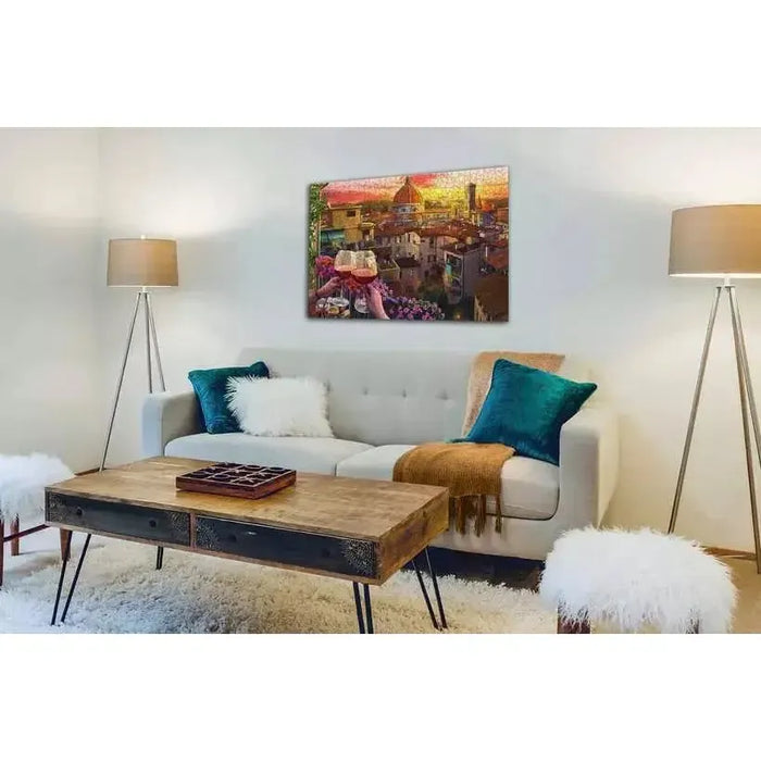 Cozy Wine Terrace 500 Large Piece Jigsaw Puzzle Ravensburger - for just $24.99! 