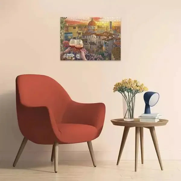 Cozy Wine Terrace 500 Large Piece Jigsaw Puzzle Ravensburger - for just $24.99! 