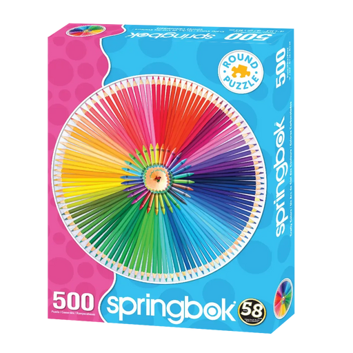 Crafty Colors 500 Piece Round Jigsaw Puzzle Springbok - for just $17.99! 