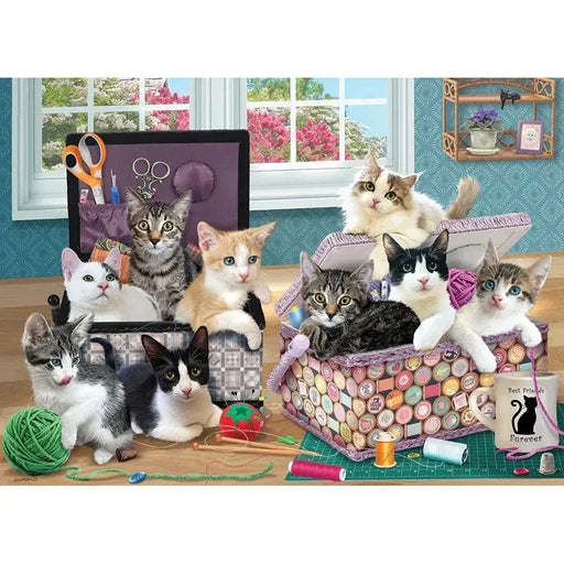Crafty Kittens 500 Piece Jigsaw Puzzle Cobble Hill - for just $18.99! 
