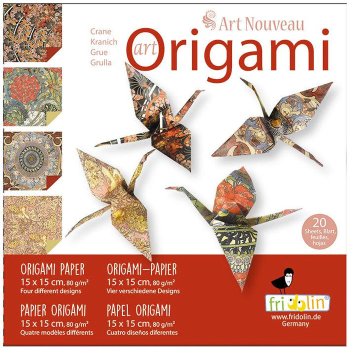 Crane Art Nouveau Origami Kit Fridolin - for just $6.99! 