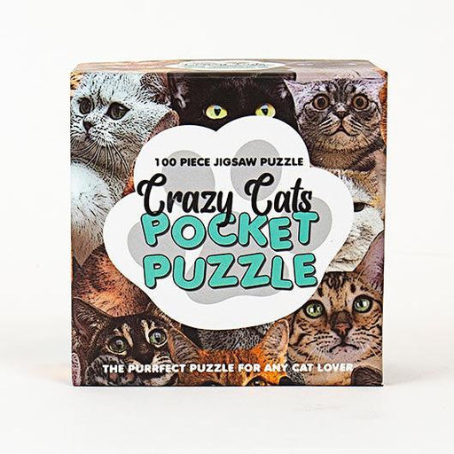 Crazy Cats 100 Piece Pocket Jigsaw Puzzle Gift Republic - for just $5.99! 