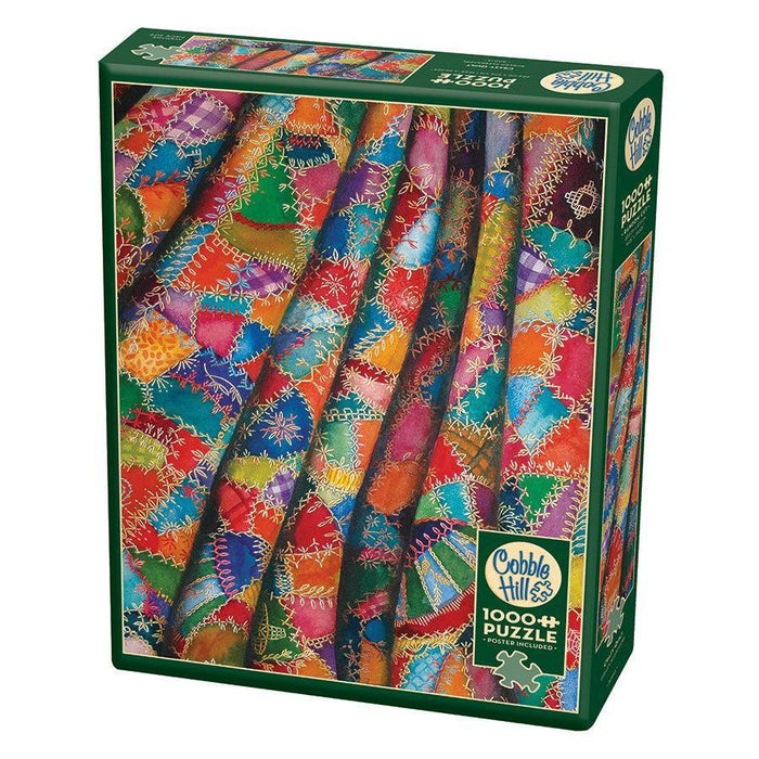 Crazy Quilt 1000 Piece Jigsaw Puzzle Cobble Hill - for just $19.99! 