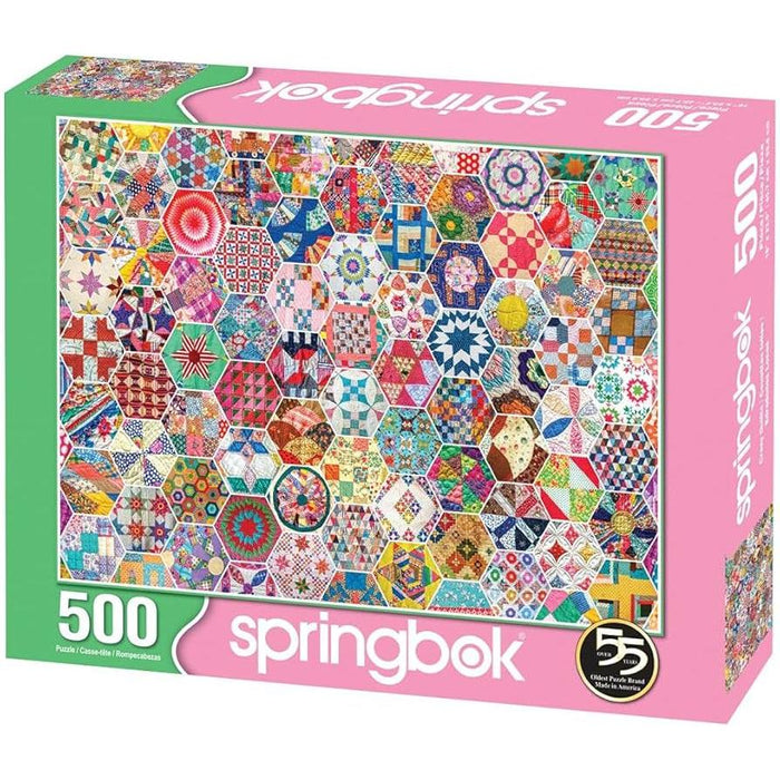 Crazy Quilts 500 Piece Jigsaw Puzzle Springbok - for just $17.99! 