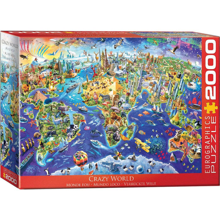 Crazy World 2000 Piece Jigsaw Puzzle Eurographics - for just $29.99! 