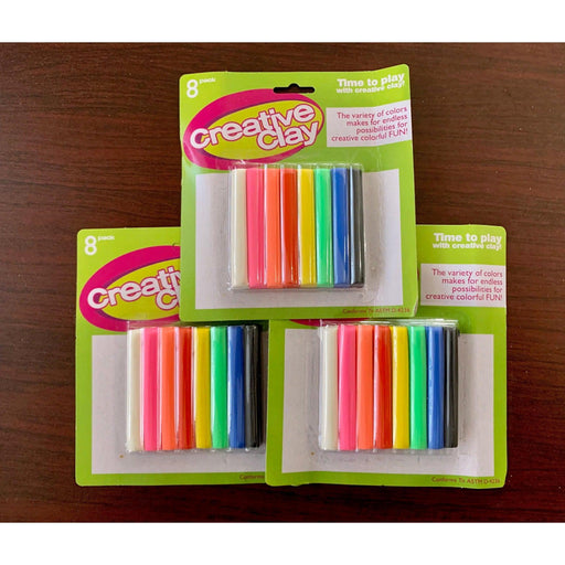 Creative Modeling Clay (3 Packs of 8 Colors) - for just $9.99! 