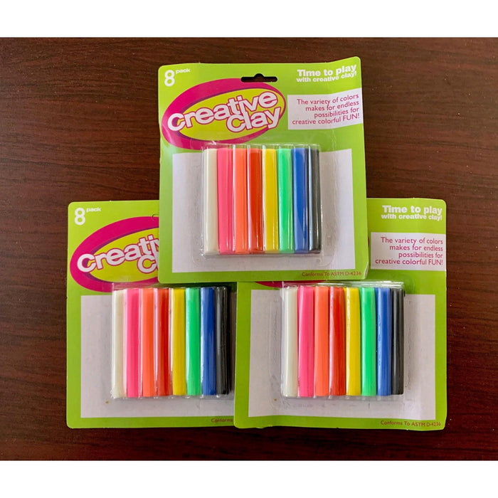 Creative Modeling Clay (3 Packs of 8 Colors) - for just $9.99! 