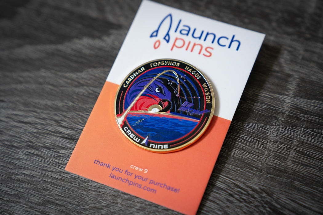 NASA Crew-9 USCV-9 Mission Patch Hard Enamel Pin - for just $11.95! 