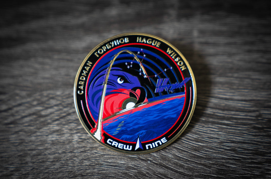 NASA Crew-9 USCV-9 Mission Patch Hard Enamel Pin - for just $11.95! 