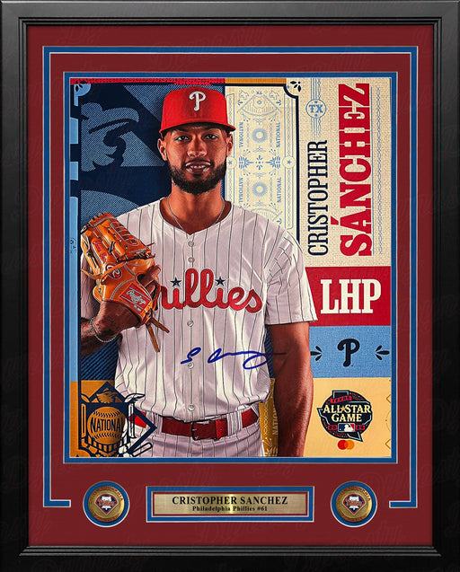 Cristopher Sanchez 2024 All-Star Game Autographed Philadelphia Phillies 11x14 Framed Collage Photo - for just $99.99! 