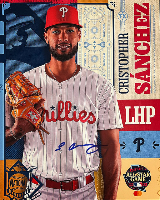 Cristopher Sanchez 2024 All-Star Game Autographed Philadelphia Phillies 11" x 14" Collage Photo - for just $79.99! 