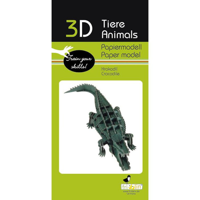 Crocodile 3D Cardboard Model Kit Fridolin - for just $7.99! 