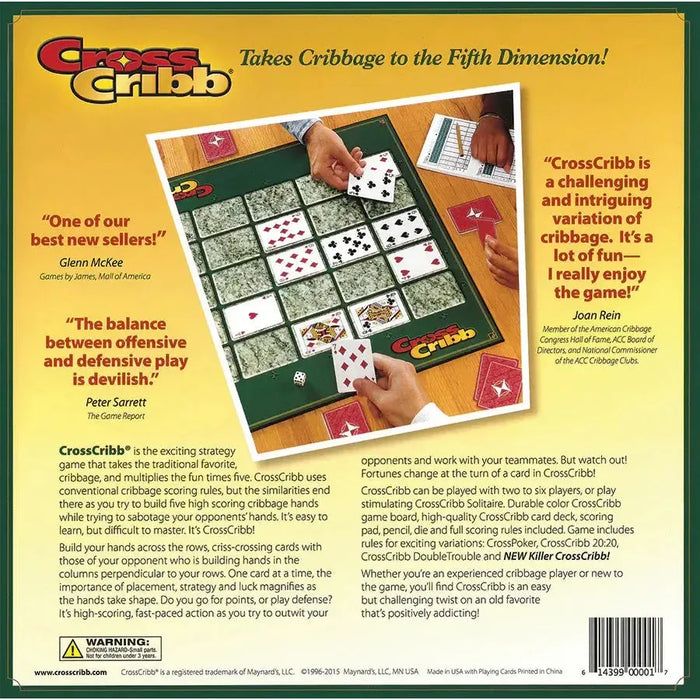 Cross Cribb - Strategy Cribbage Variation Card Game - Outset - for just $29.99! 