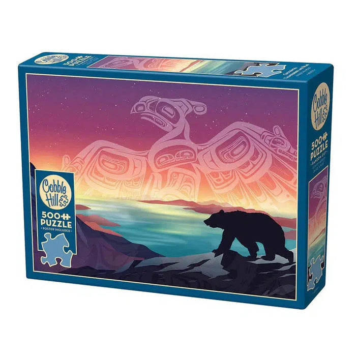 Crossings: Thunderbird and Bear 500 Piece Jigsaw Puzzle Cobble Hill - for just $17.99! 