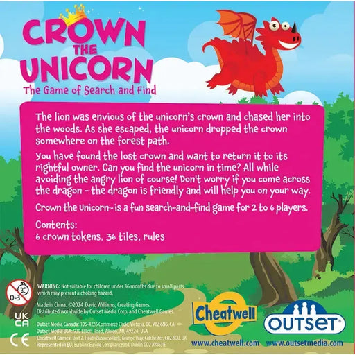 Crown the Unicorn - The Game of Search & Find - Outset - for just $14.99! 