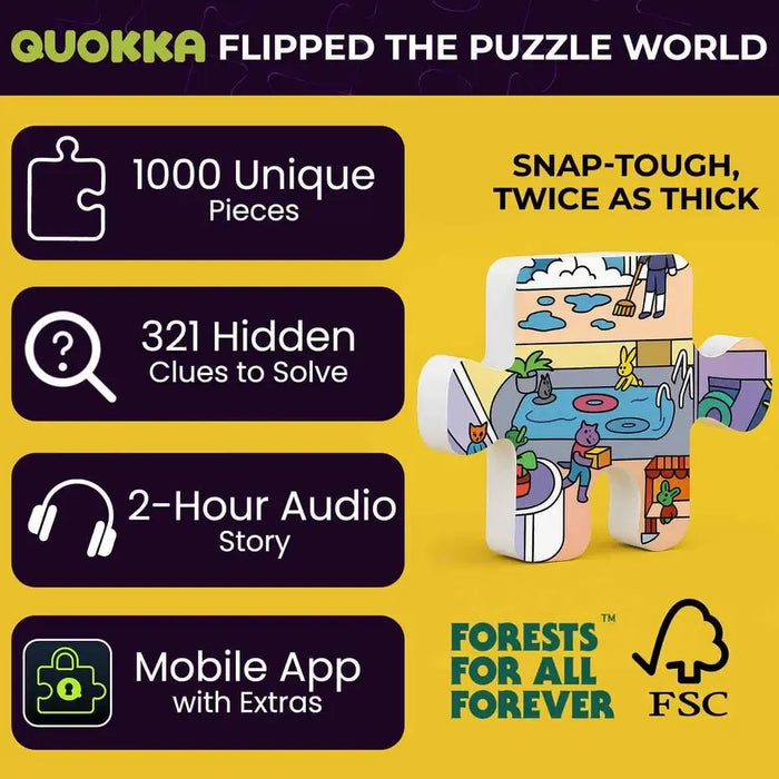Cruise Vistas "Seek & See" 1000 Piece Jigsaw Puzzle Quokka - for just $24.99! 