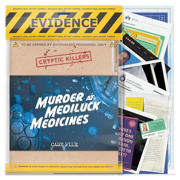 Cryptic Killers: Murder at MediLuck Medicines - for just $20! 