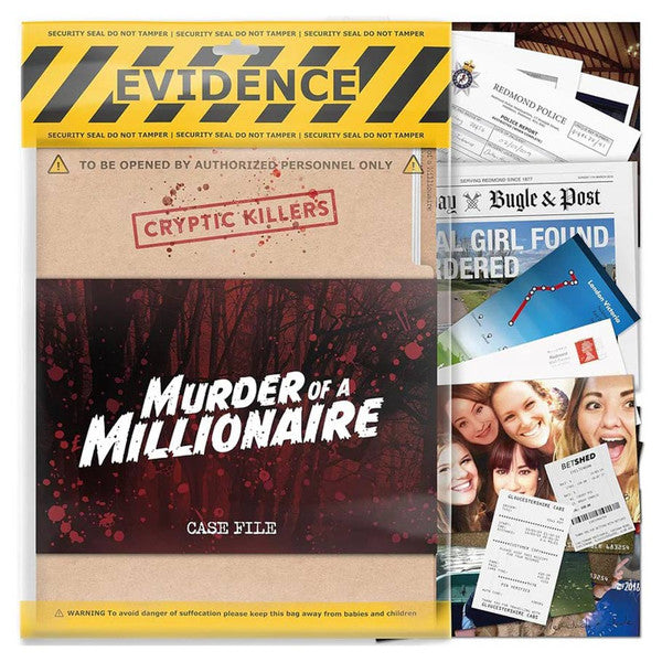 Cryptic Killers: Murder of a Millionaire - for just $20! 
