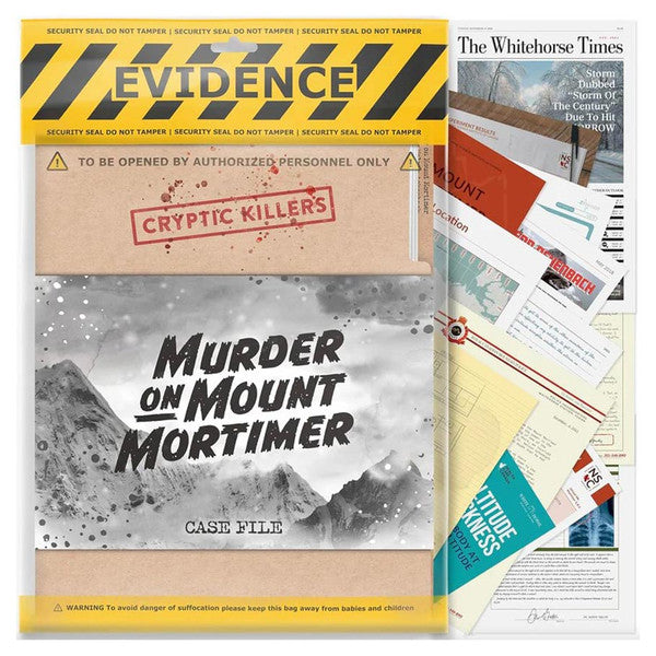 Cryptic Killers: Murder on Mount Mortimer - for just $20! 