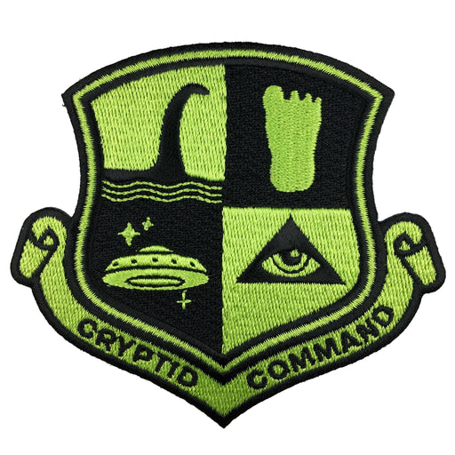 Cryptid Command Embroidered Patch: Iron-on - for just $9! 