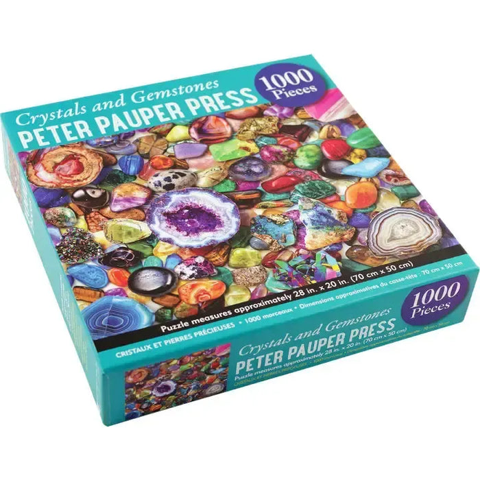 Crystals & Gemstones 1000 Piece Jigsaw Puzzle Peter Pauper - for just $19.99! 