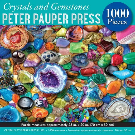 Crystals & Gemstones 1000 Piece Jigsaw Puzzle Peter Pauper - for just $19.99! 