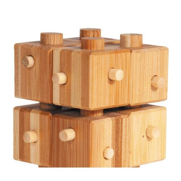 Cube with Sticks 3D Bamboo Puzzle Fridolin - for just $5.99! 