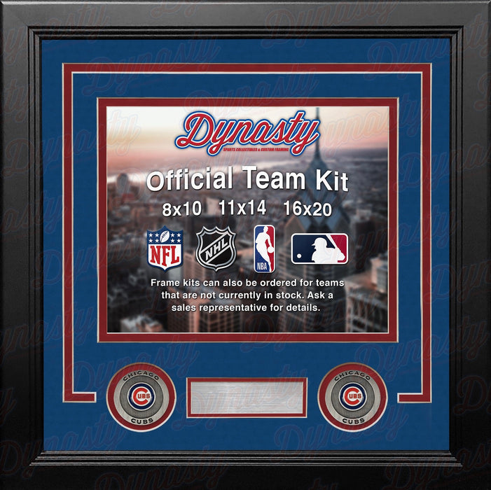 Chicago Cubs Custom MLB Baseball 11x14 Picture Frame Kit (Multiple Colors) - for just $39.99! 