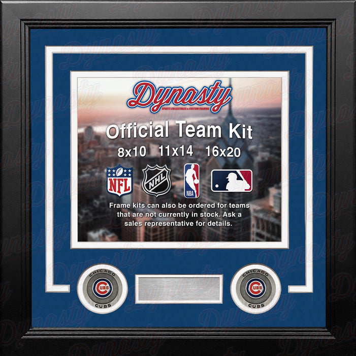 Chicago Cubs Custom MLB Baseball 16x20 Picture Frame Kit (Multiple Colors) - for just $49.99! 