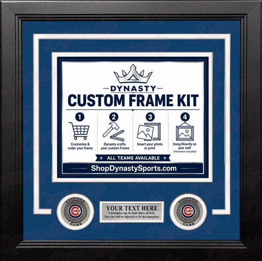 Chicago Cubs Custom MLB Baseball 8x10 Picture Frame Kit (Multiple Colors) - for just $36.99! 
