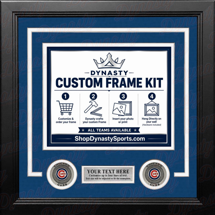 Chicago Cubs Custom MLB Baseball 16x20 Picture Frame Kit (Multiple Colors) - for just $62.99! 