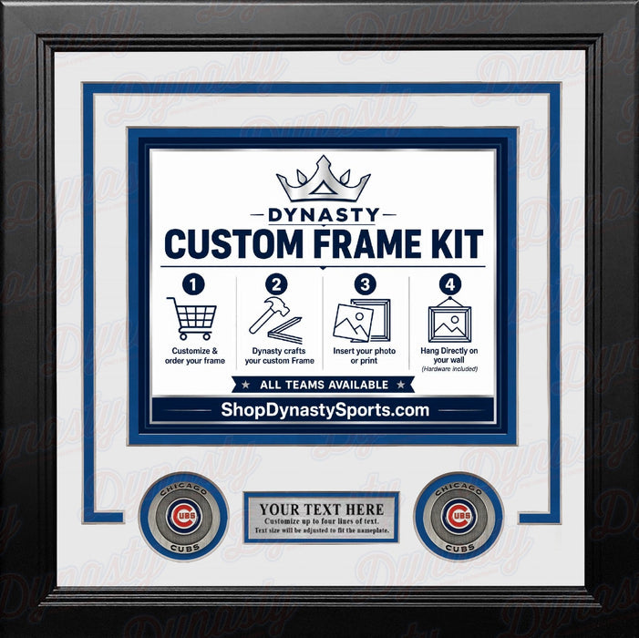 Chicago Cubs Custom MLB Baseball 16x20 Picture Frame Kit (Multiple Colors) - for just $62.99! 