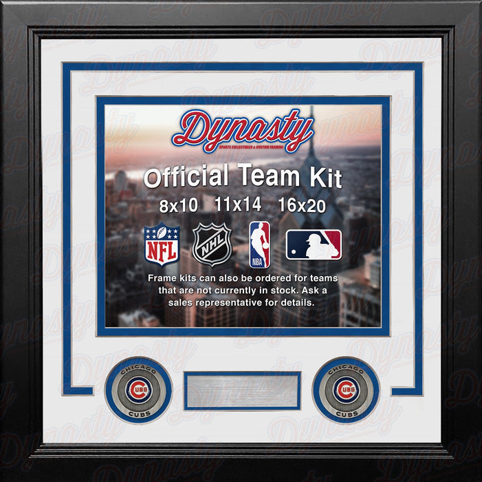 Chicago Cubs Custom MLB Baseball 16x20 Picture Frame Kit (Multiple Colors) - for just $49.99! 