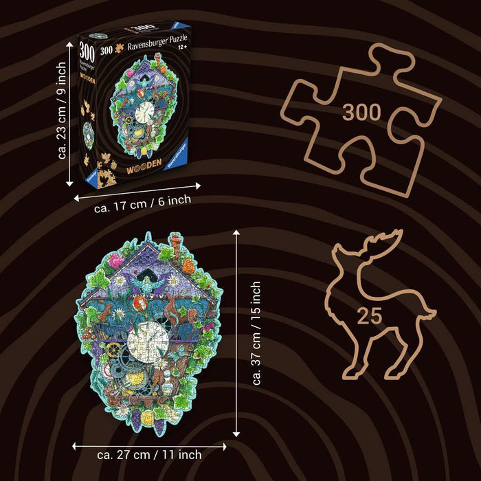 Cuckoo Clock 300 Piece Wood Jigsaw Puzzle Ravensburger - for just $39.99! 