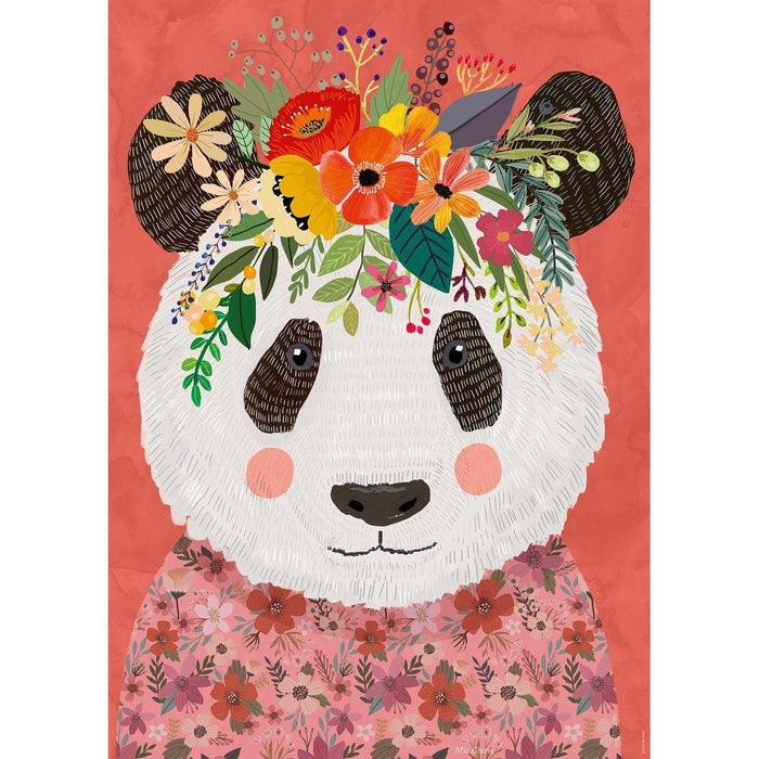 Cuddly Panda Floral Friends 1000 Piece Jigsaw Puzzle Heye - for just $29.99! 