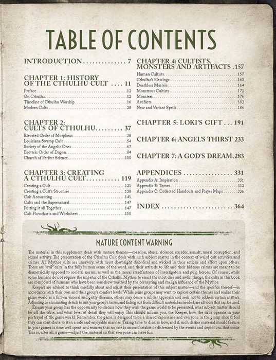 Call of Cthulhu: Cults of Cthulhu - for just $49.99! 