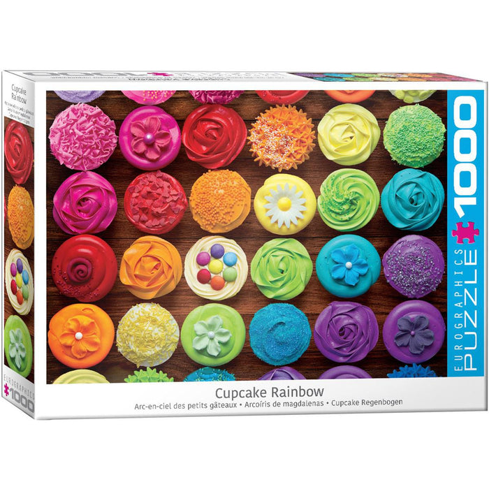 Cupcake Rainbow 1000 Piece Jigsaw Puzzle Eurographics - for just $19.99! 