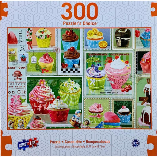 Cupcakes Puzzler's Choice 300 Piece Jigsaw Puzzle Sure Lox - for just $14.99! 