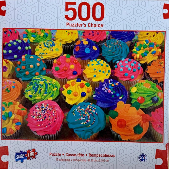 Cupcakes with Sprinkles Puzzler's Choice 500 Piece Jigsaw Puzzle Sure Lox - for just $14.99! 