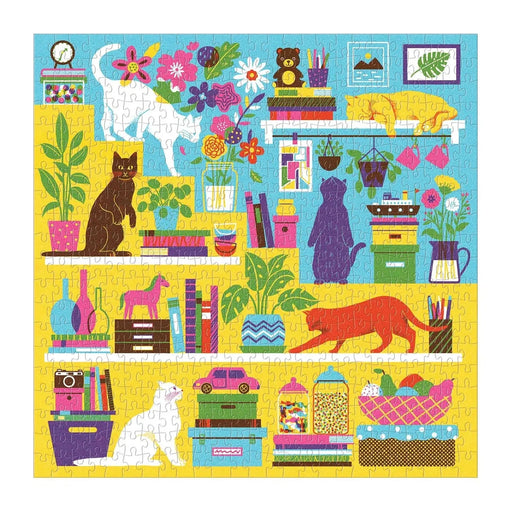 Curious Cats 500 Piece Jigsaw Puzzle Galison - for just $17.99! 