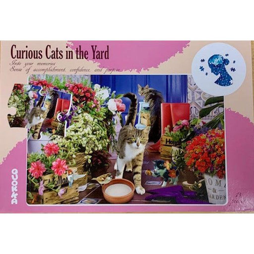 Curious Cats in the Yard 13 Piece Tray Jigsaw Puzzle Quokka - for just $9.99! 